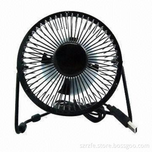 Portable Mini Metal USB Fan with Key Switch, Shell Made of Metal, Suitable for Promotions